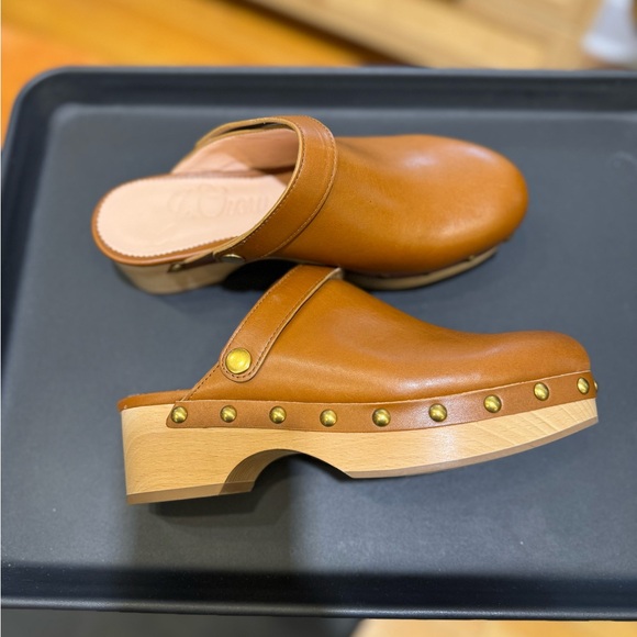 J. Crew Tan Leather Mules - Picture 2 of 4
